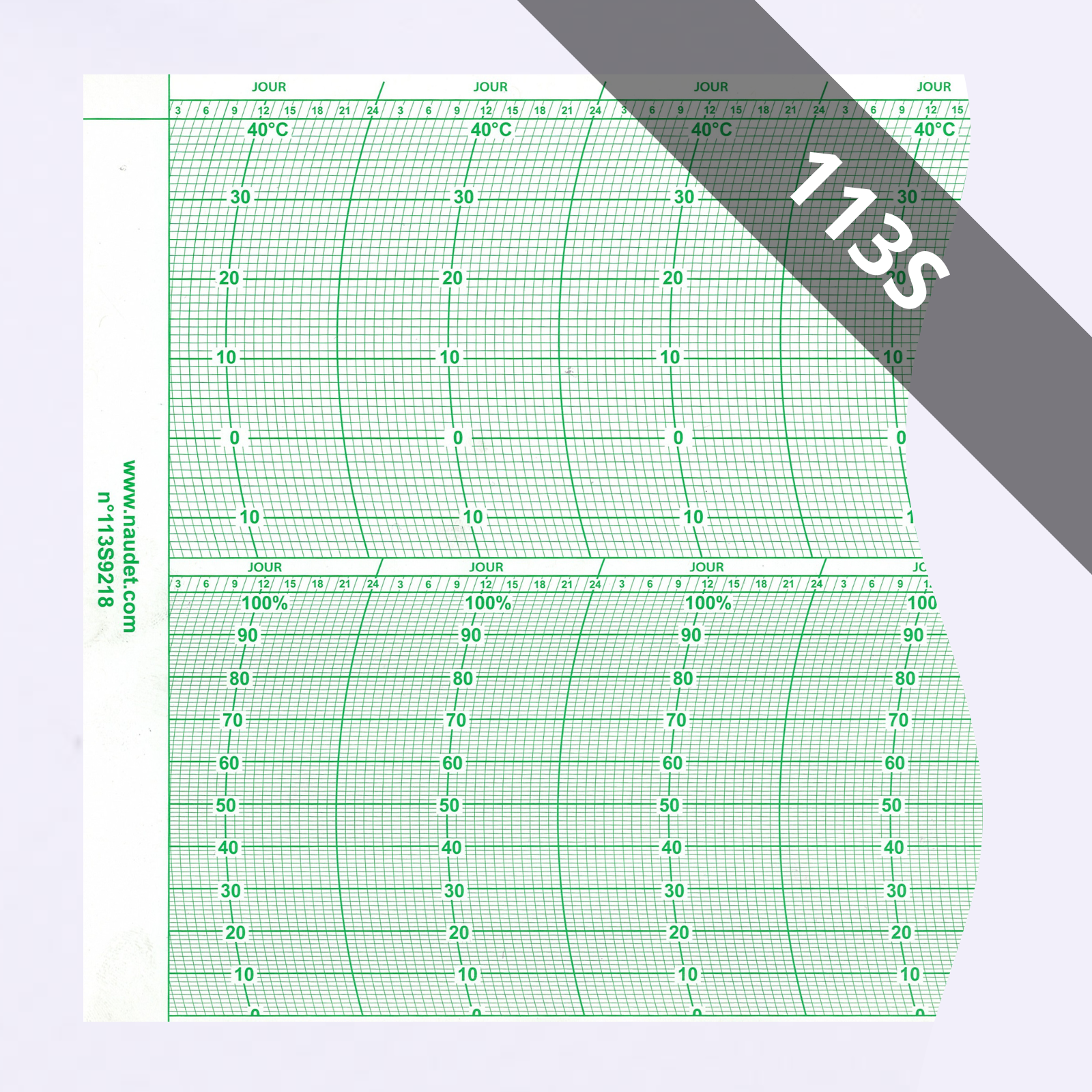 DIAGRAMMES<br>POUR THERMOMÈTRE & HYGROGROMÈTRE ENREGISTREUR