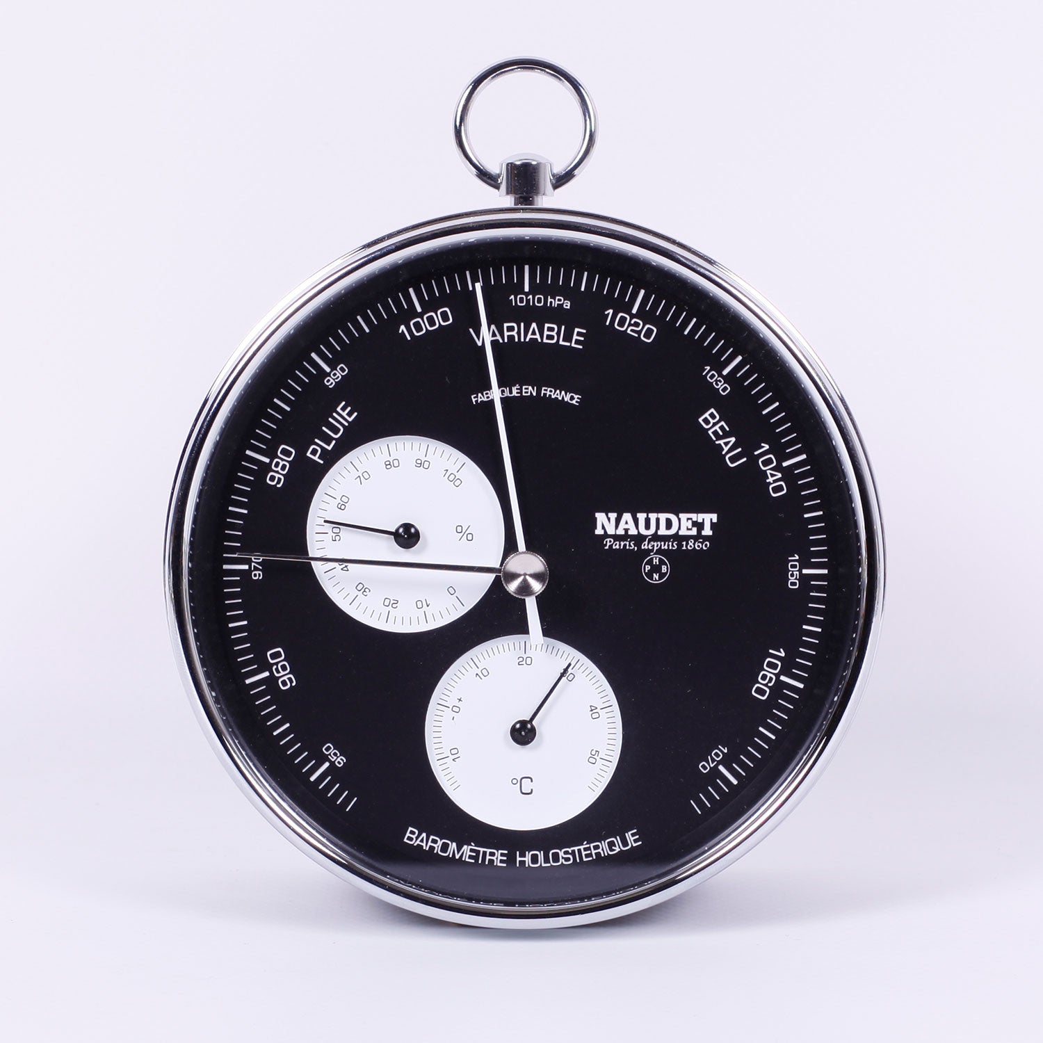 BAROMÈTRE TRIPLE FONCTION<br>À BÉLIÈRE Ø12CM