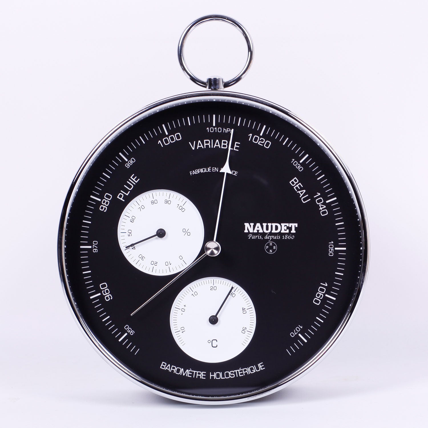 BAROMÈTRE TRIPLE FONCTION<br>À BÉLIÈRE Ø17CM