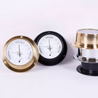 BAROMÈTRE & THERMOMÈTRE<br>À COLLERETTE Ø13CM