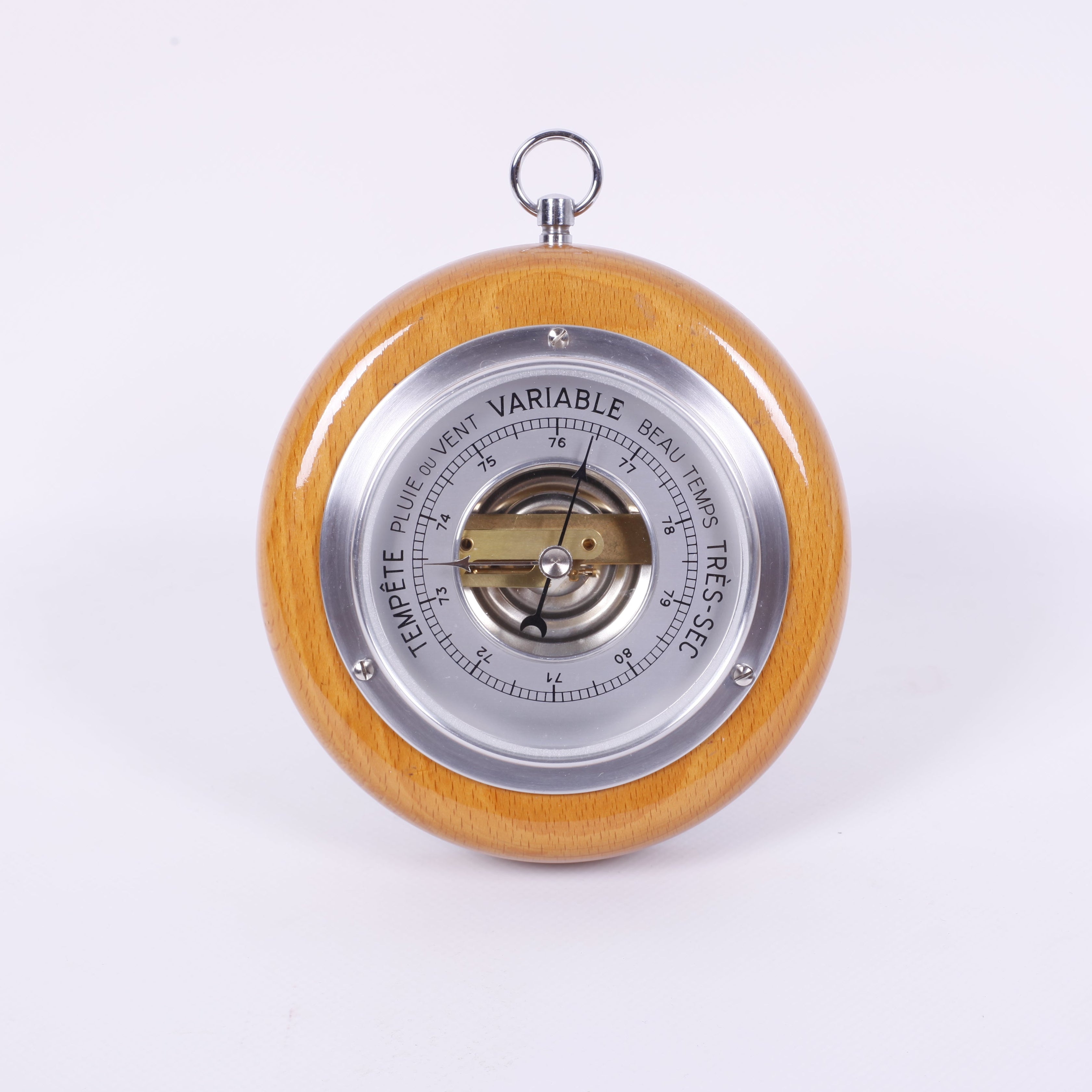 BAROMÈTRE À CŒUR OUVERT<br>Ø12,5CM – RESTAURÉ