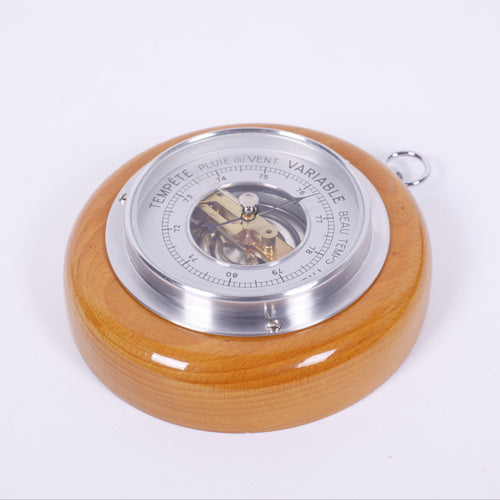 BAROMÈTRE À CŒUR OUVERT<br>Ø12,5CM – RESTAURÉ