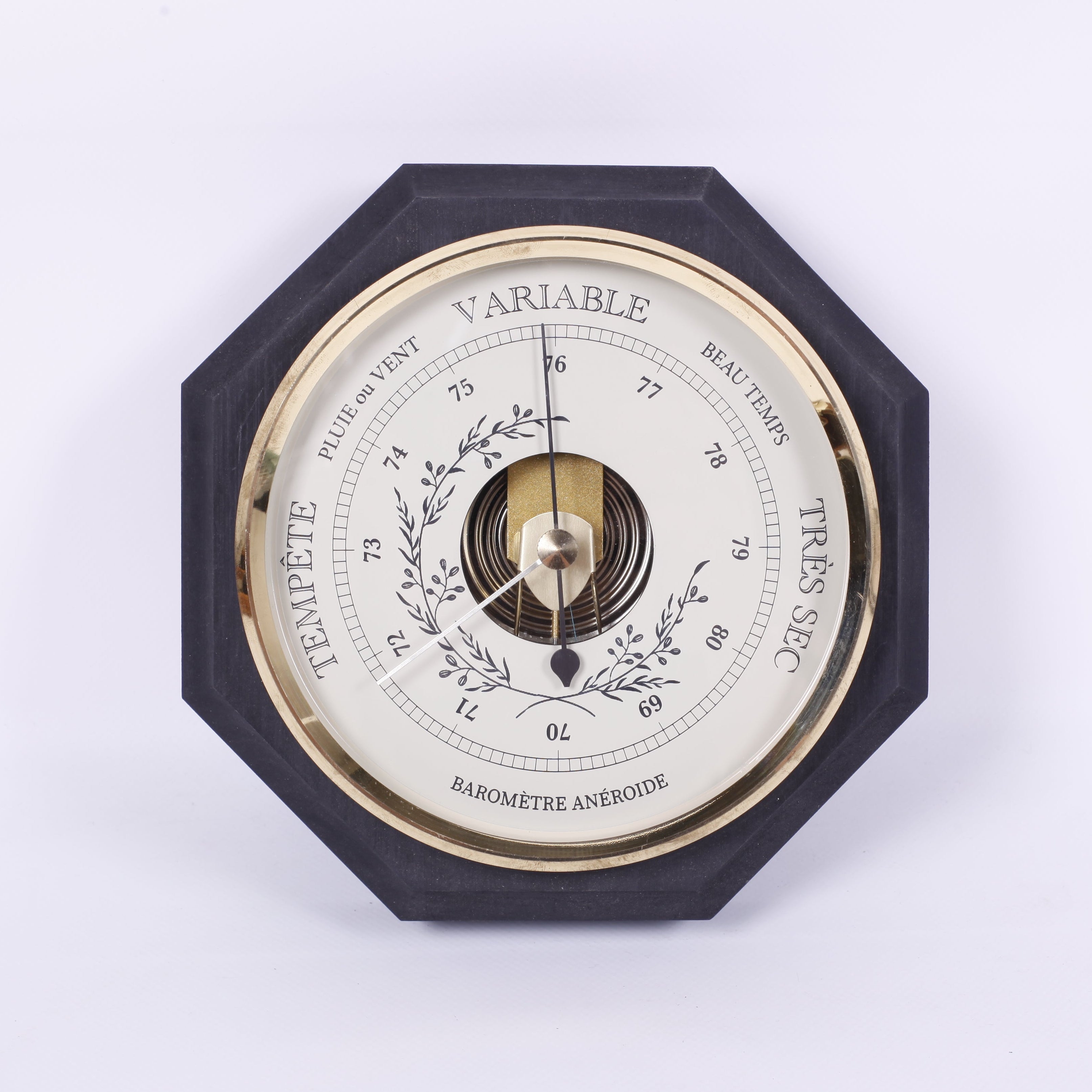 BAROMÈTRE OCTOGONAL<br>20CM – RECONDITIONNÉ
