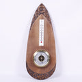 BAROMÈTRE THERMOMÈTRE SCULPTÉ<br>53CM – RÉSTAURÉ