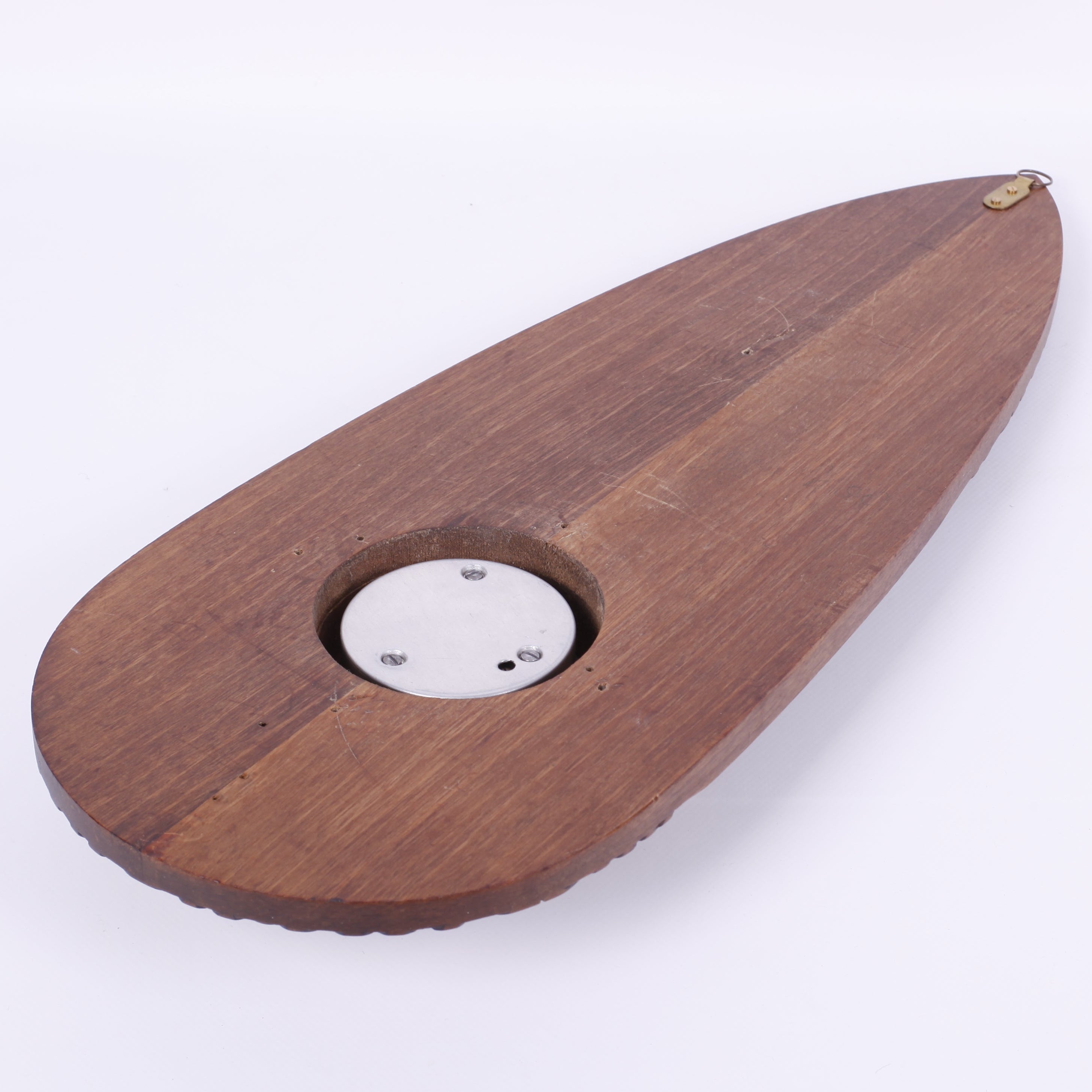 BAROMÈTRE THERMOMÈTRE SCULPTÉ<br>53CM – RÉSTAURÉ
