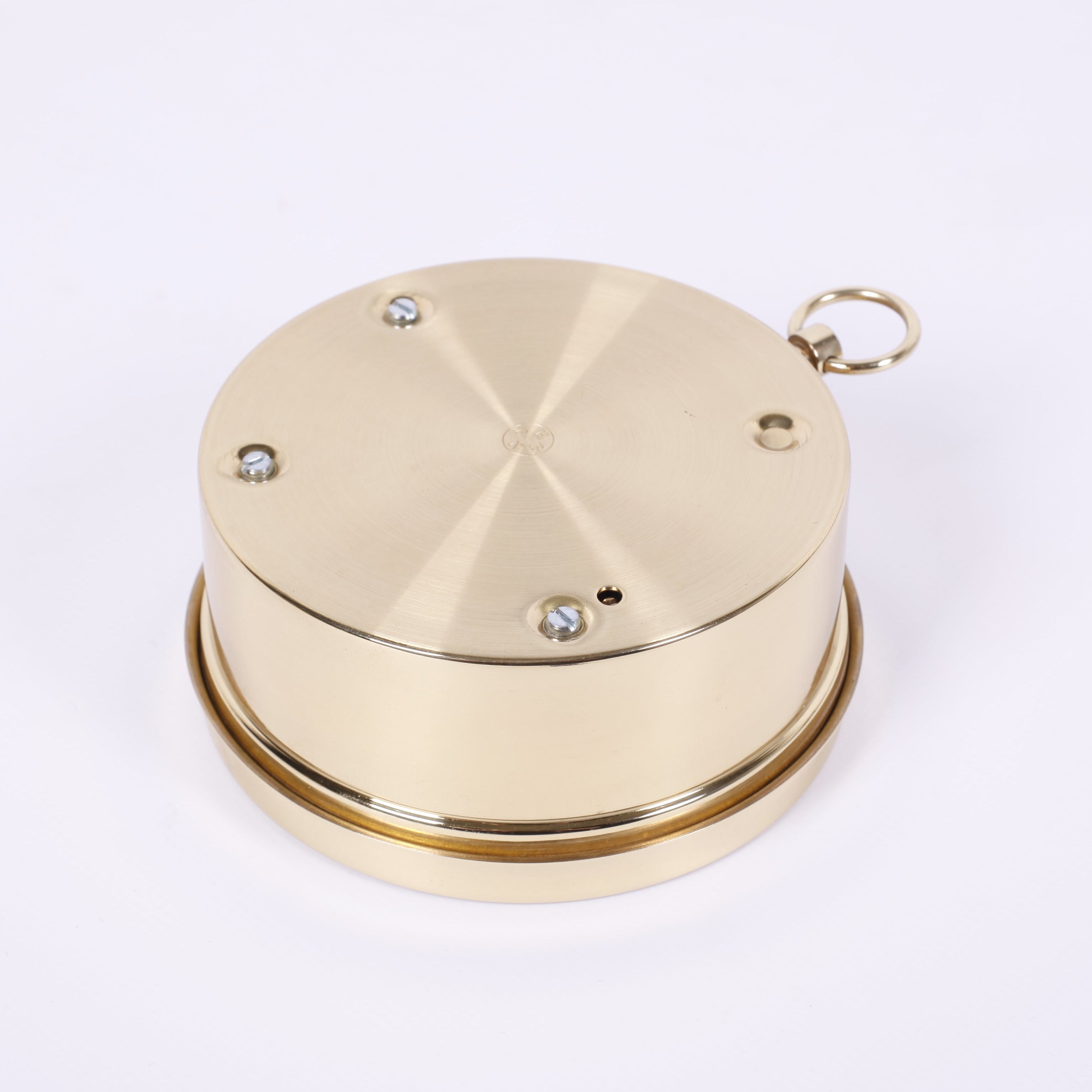 BAROMÈTRE EN PIERRE D'OBSIDIENNE<br>Ø12CM - COLLABORATION