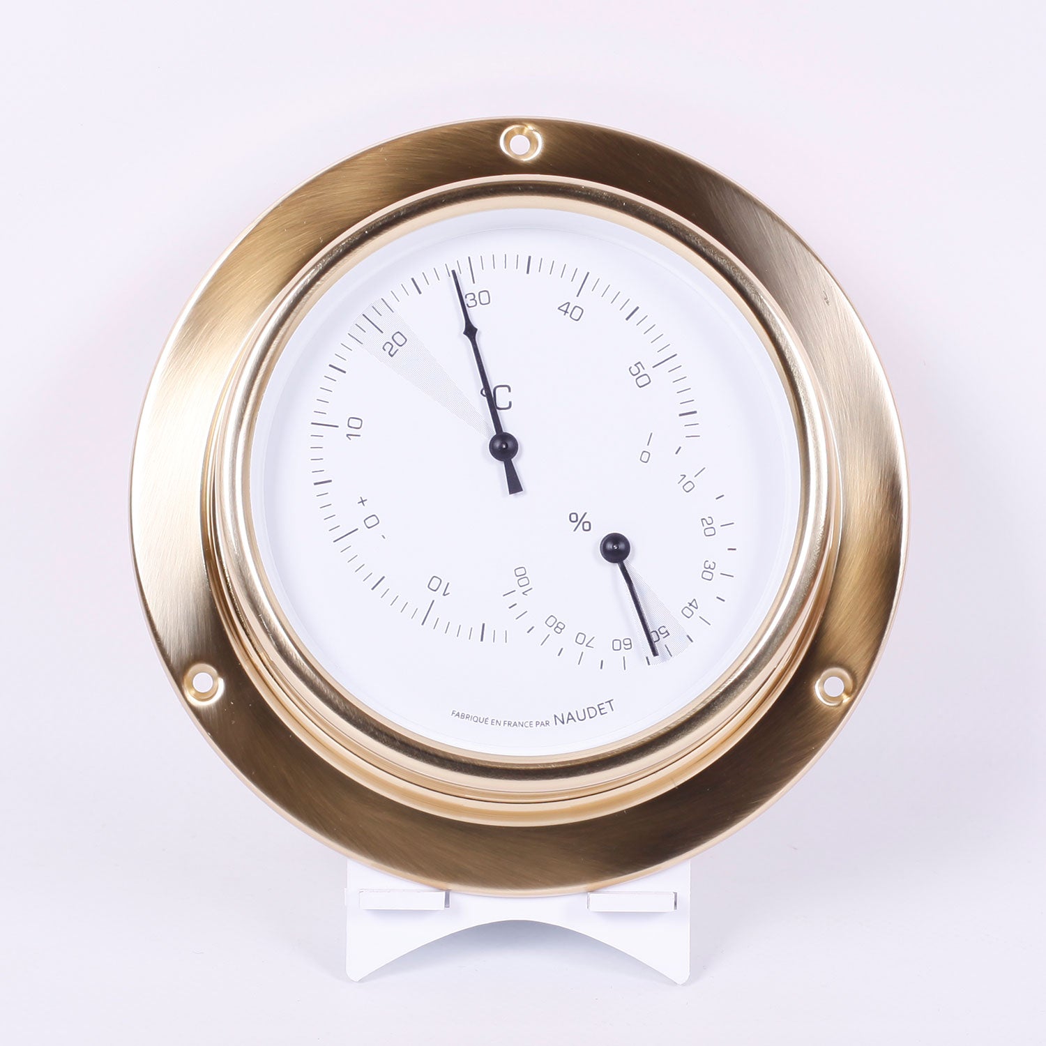 THERMOMÈTRE / HYGROMÈTRE À COLLERETTE<br>Ø13CM