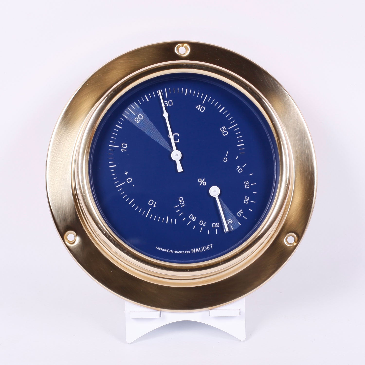 THERMOMÈTRE / HYGROMÈTRE À COLLERETTE<br>Ø13CM
