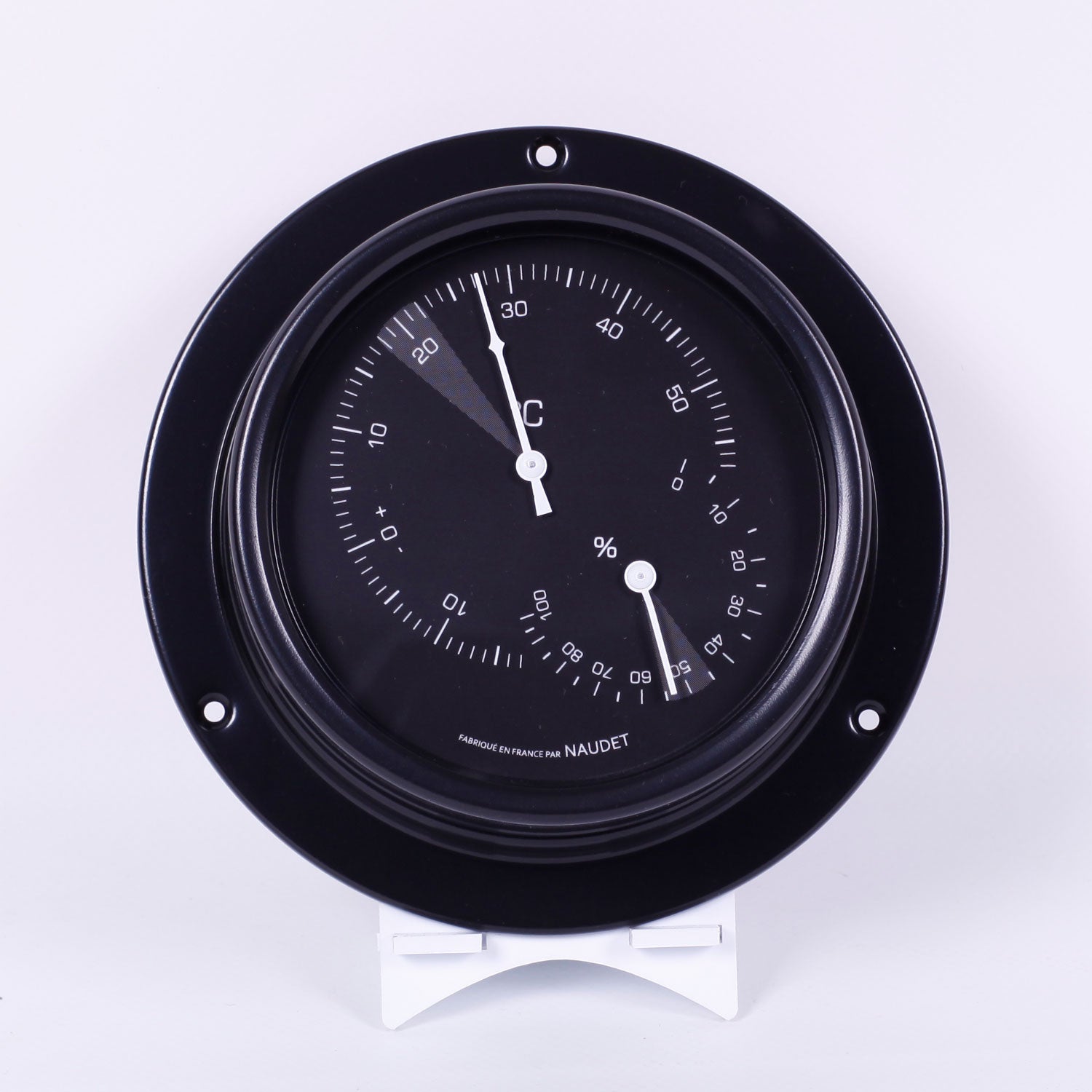 THERMOMÈTRE / HYGROMÈTRE À COLLERETTE<br>Ø13CM